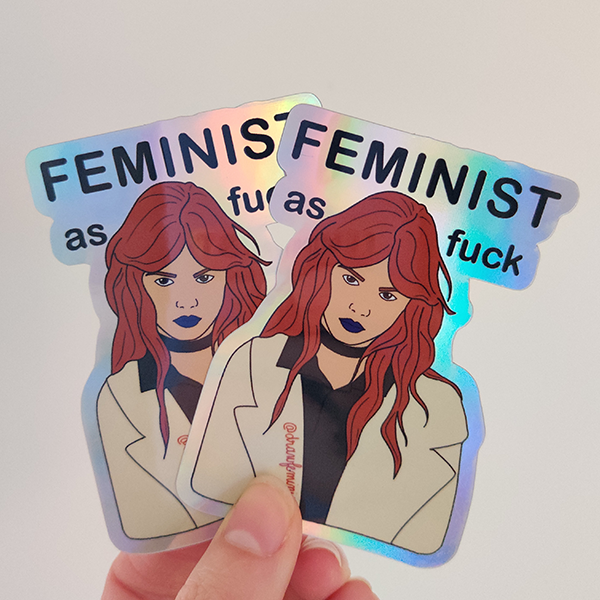 autocollant feministe drawfeminism
